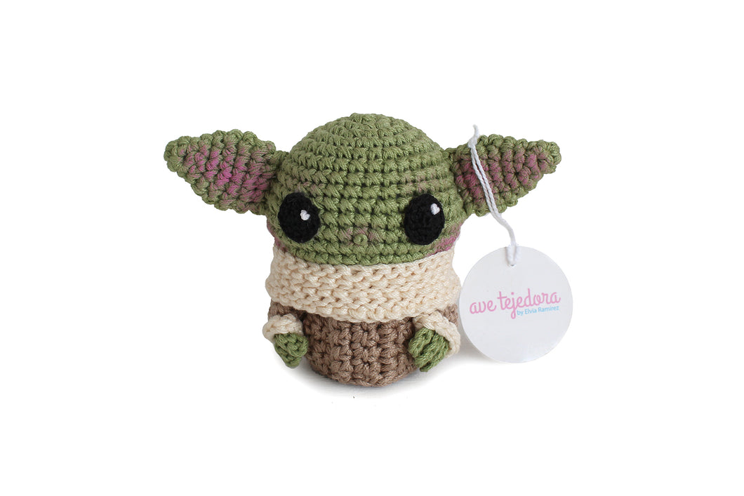 Pieza tejida “Grogu” (Baby Yoda)